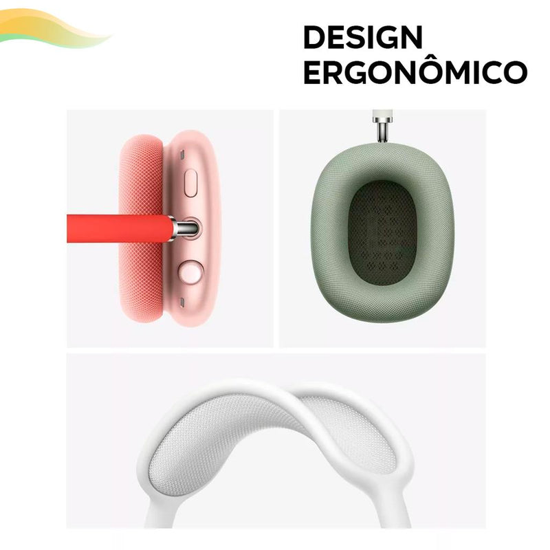 Fone De Ouvido Sem Fio Bluetooth AirPods Max P9 Top Headphone Para Android E IOS Recarregável